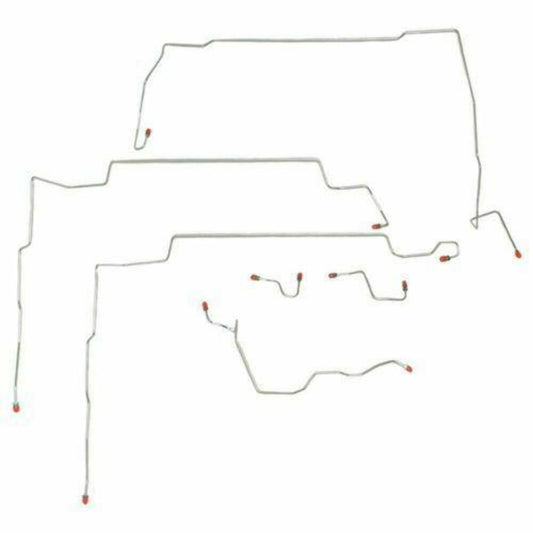 1996-98 Ford Mustang GT Front Brake Line Kit w/ ABS Stainless - ZKT9601SS