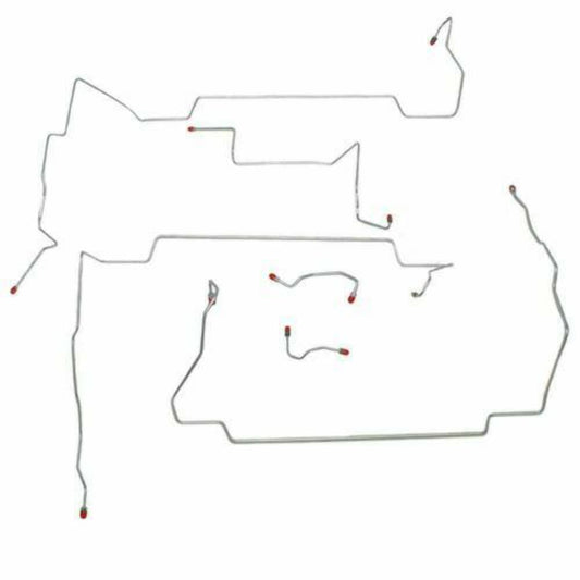 1999-04 Ford Mustang GT Front Brake Line Kit w/ Traction Control - ZKT9901SS - Front Lines Car Part People