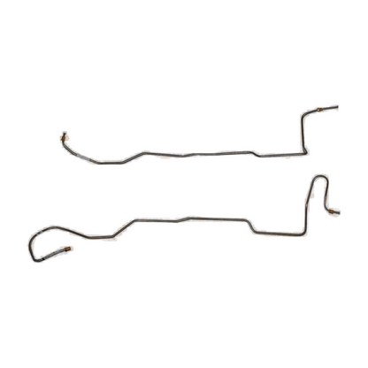 1966 Ford Mustang Transmission Cooler Lines 6cyl C4 2 Piece Steel - ZTC6601OM - Transmission Lines Car Part People