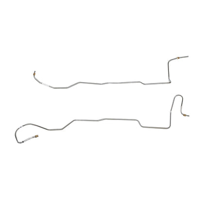 1966 Ford Mustang Transmission Cooler Lines 6cyl C4 2 Piece Stainless -ZTC6601SS - Transmission Lines Car Part People