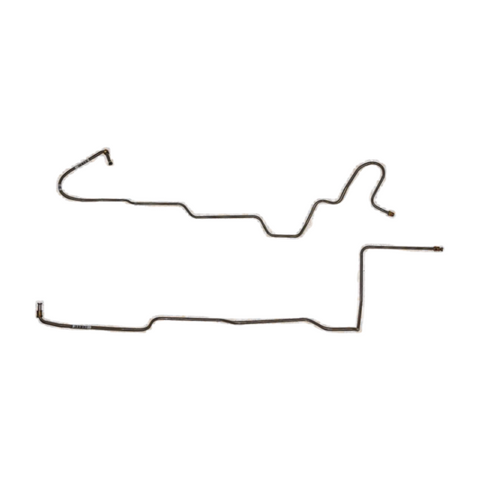 1966 Ford Mustang Transmission Cooler Lines 8 Cylinder C4 2 Piece - ZTC6602SS - Transmission Lines Car Part People
