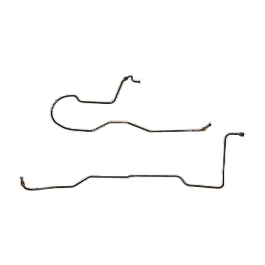 1967-70 Ford Mustang Transmission Cooler Lines 6cyl C4 2 Piece Set - ZTC6701OM - Transmission Lines Car Part People