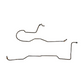 1967-70 Ford Mustang Transmission Cooler Lines 6cyl C4 2 Piece Set - ZTC6701OM