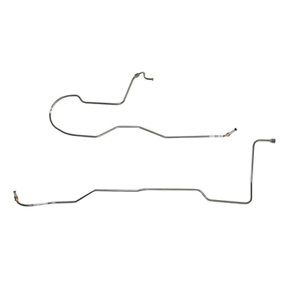 1967-70 Ford Mustang Transmission Cooler Lines 6cyl C4 2 Piece Set - ZTC6701SS - Transmission Lines Car Part People
