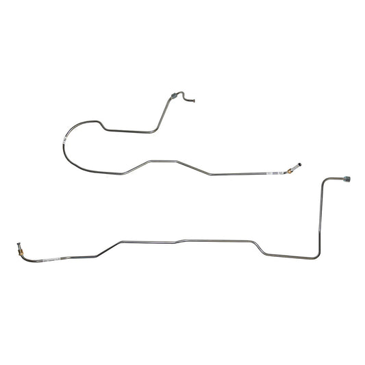 1967-70 Ford Mustang Transmission Cooler Lines 6cyl C4 2 Piece Set - ZTC6701SS - Transmission Lines Car Part People