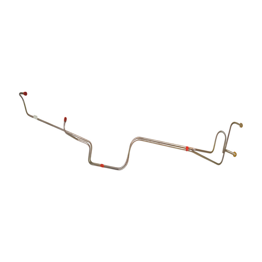 1970 Ford Mustang Transmission Cooler Lines w/ 351C FMX 2 Piece Set - ZTC7001SS - Transmission Lines Car Part People