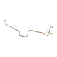 1970 Ford Mustang Transmission Cooler Lines w/ 351C FMX 2 Piece Set - ZTC7001SS