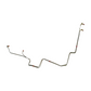 Fine Lines ZTC7102OM - Transmission Cooler Lines FMX 2 Piece Set Steel for 1971-73 Ford Mustang