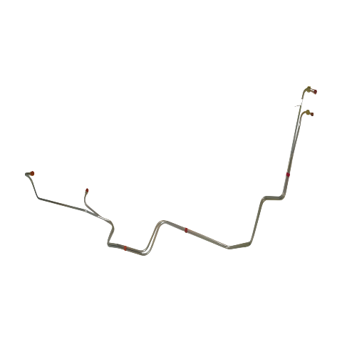 Fine Lines ZTC7102OM - Transmission Cooler Lines FMX 2 Piece Set Steel for 1971-73 Ford Mustang