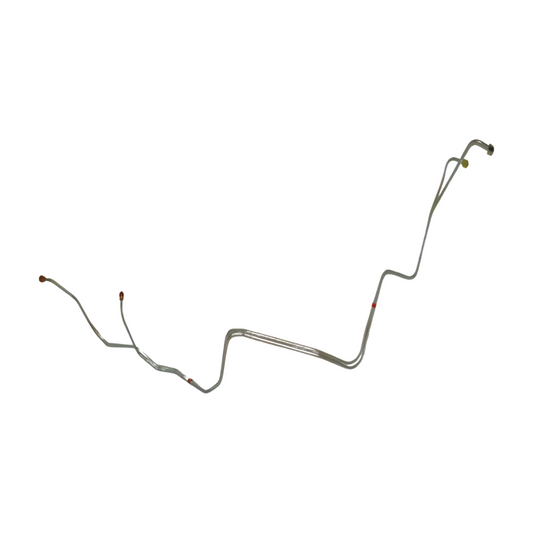 1971-73 Ford Mustang Transmission Cooler Lines 8cyl w/ C6 2 Piece Set -ZTC7103SS - Transmission Lines Car Part People